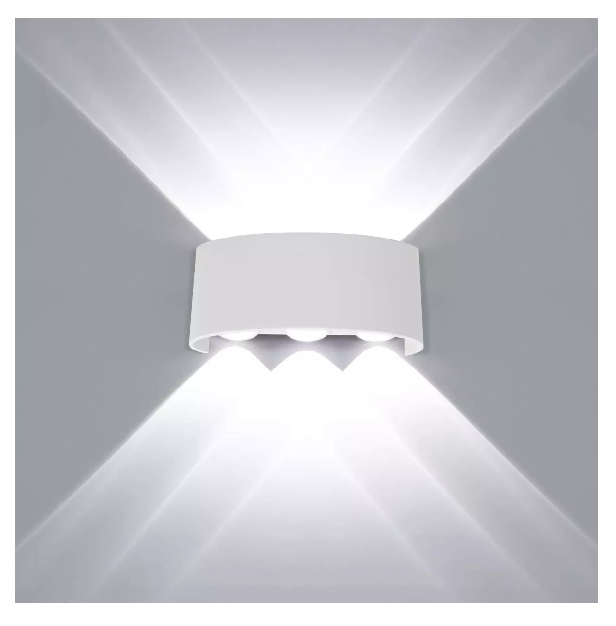 Foto 2 | Luz De Pared Luz Arbotante Led Pared Uso Exterior 6500k 6w, Blanco