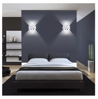 Foto 3 | Luz De Pared Luz Arbotante Led Pared Uso Exterior 6500k 6w, Blanco