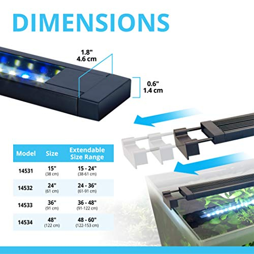 Foto 8 pulgar | Iluminación Para Acuarios Fluval Aquasky 2.0 Led 35w, 48-60 - Venta Internacional.