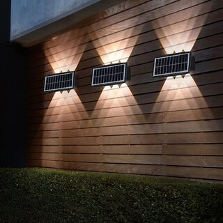 Foto 2 | Luminaria Solar Exterior Impermeable Luz Pared Eo Safe Imports Esi-16781 Negro