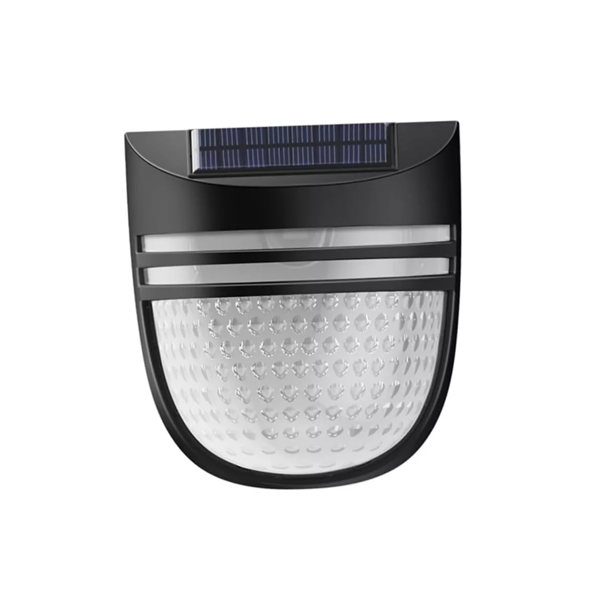 Lampara Solar Exterior Lampara Para Jardin Led Con Sensor Eo Safe Imports Esi-16784 Negro