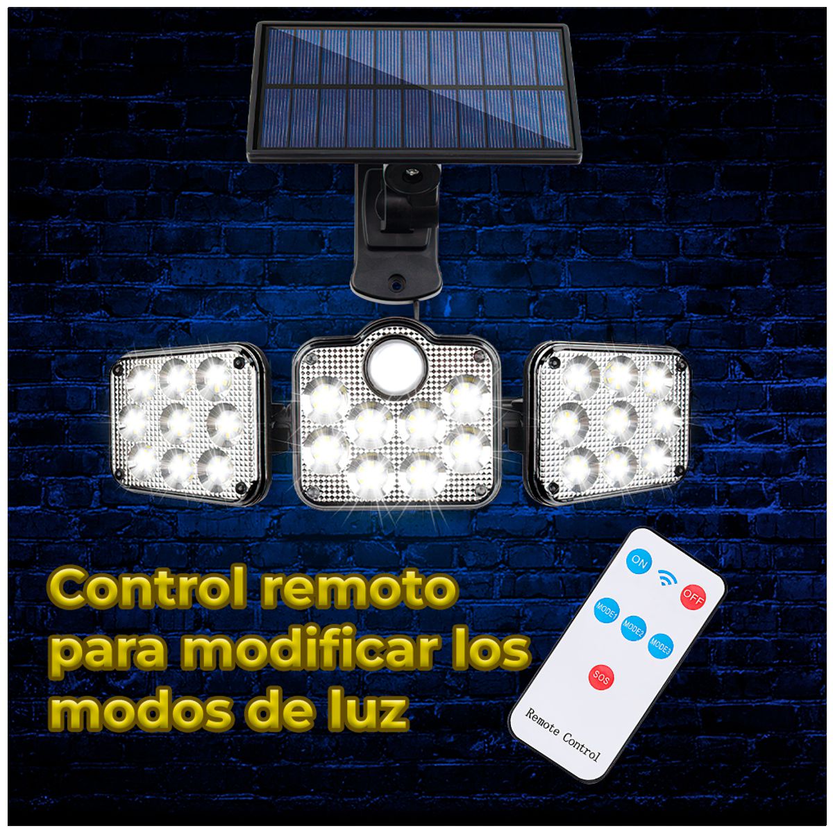 Foto 4 pulgar | Lampara Led Solar Con Sensor De Movimiento Impermeables Elegate Led39 Negro