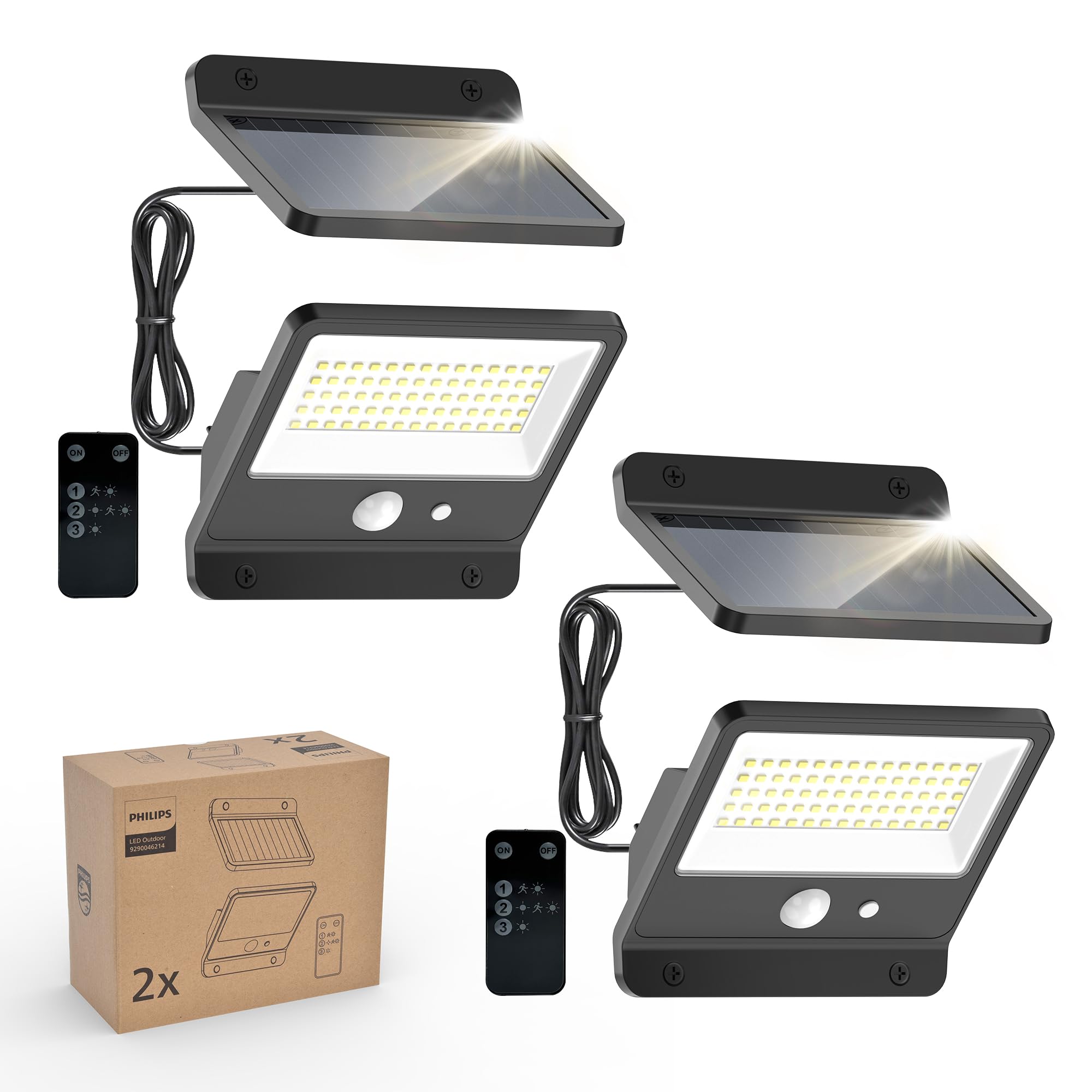 Foto 2 pulgar | Luz Solar De Seguridad Philips Led 6500k Con Sensor De Movimiento - Venta Internacional.