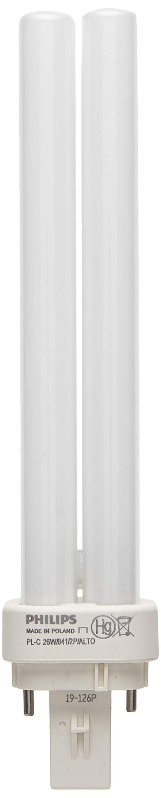 Foto 2 pulgar | Bombilla Cfl Philips Pl-c 26w/841/2p/alto 4000k 1800lm - Venta Internacional.