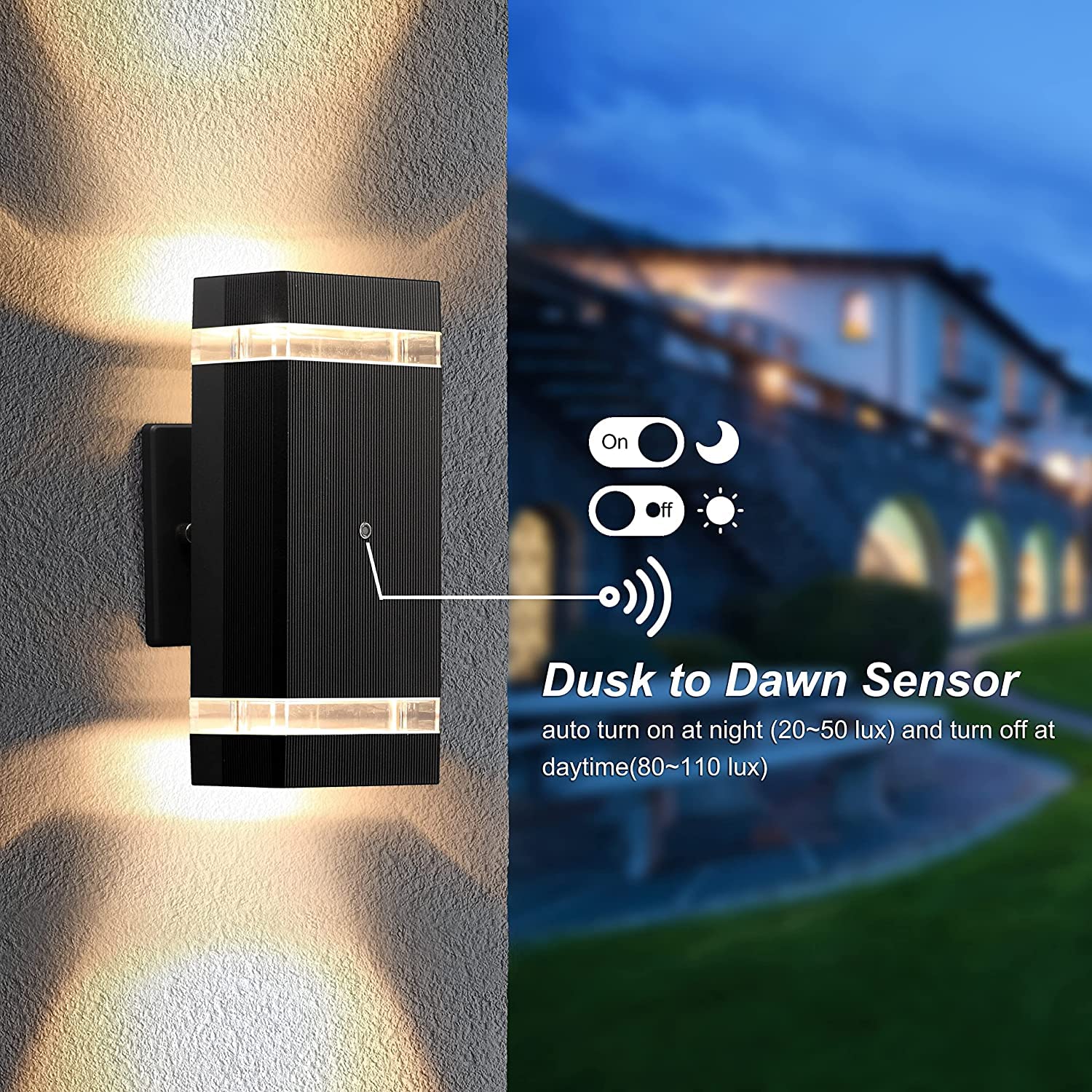 Foto 3 pulgar | Lámpara De Pared Para Iluminación Exterior Lmp Dusk To Dawn Con Bombillas Led De 5 W - Venta Internacional.