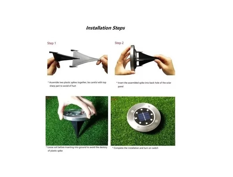 Foto 4 pulgar | Paquete De Luces Led Solares X4 Con Estaca De Jardín Para Jardín Exterior - Venta Internacional.