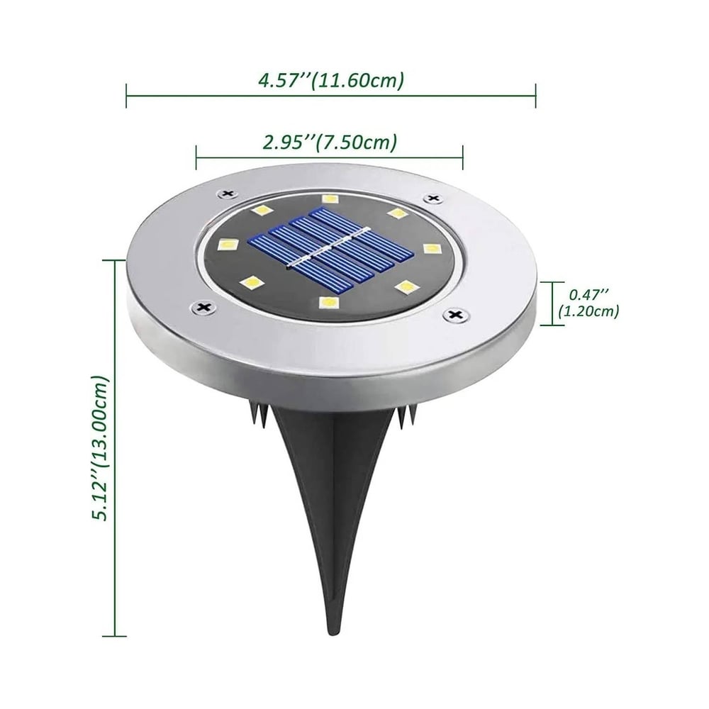 Foto 5 pulgar | Paquete De Luces Led Solares X4 Con Estaca De Jardín Para Jardín Exterior - Venta Internacional.