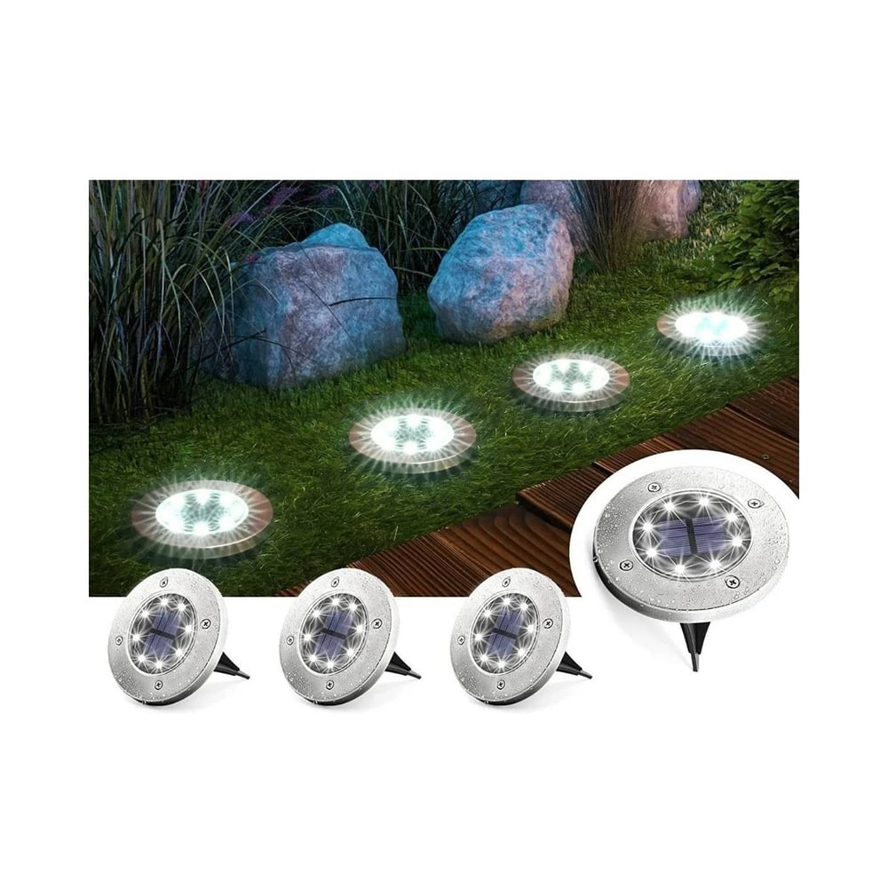 Foto 6 pulgar | Paquete De Luces Led Solares X4 Con Estaca De Jardín Para Jardín Exterior - Venta Internacional.
