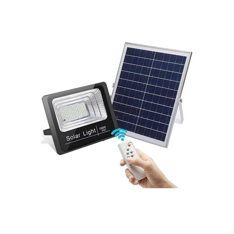 Foto 1 | Lámpara Solar 120 Led 100 W Con Panel Solar Y Control Remoto - Venta Internacional.