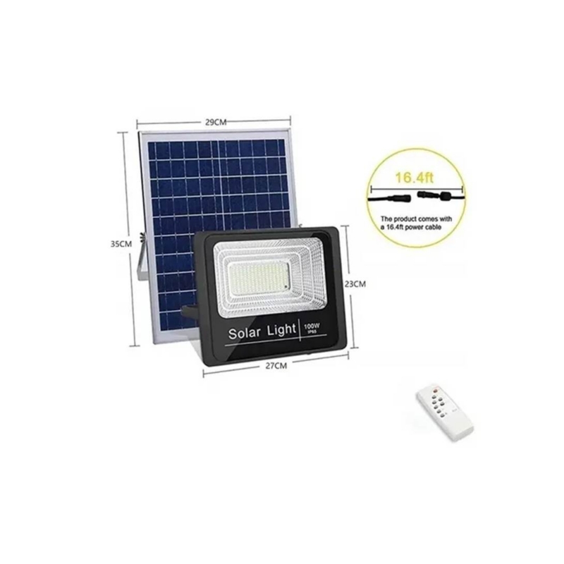 Foto 2 | Lámpara Solar 120 Led 100 W Con Panel Solar Y Control Remoto - Venta Internacional.