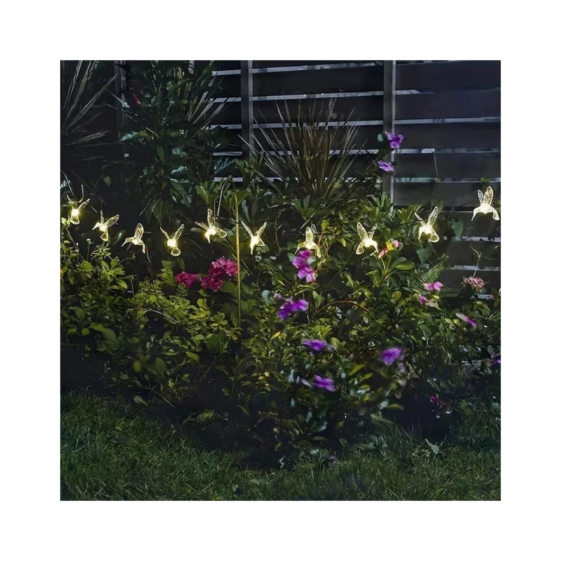 Foto 4 pulgar | Guirnalda Solar Con Forma De Colibrí, 30 Led, 5 M, Luz Cálida - Venta Internacional.