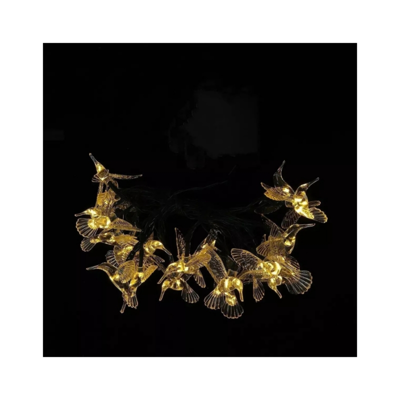 Foto 5 pulgar | Guirnalda Solar Con Forma De Colibrí, 30 Led, 5 M, Luz Cálida - Venta Internacional.