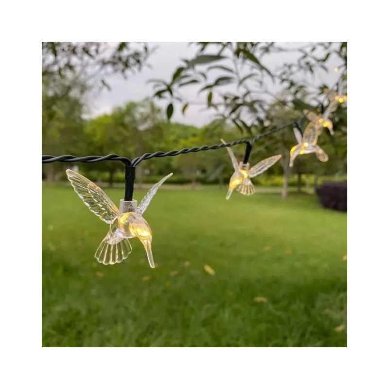 Foto 6 pulgar | Guirnalda Solar Con Forma De Colibrí, 30 Led, 5 M, Luz Cálida - Venta Internacional.