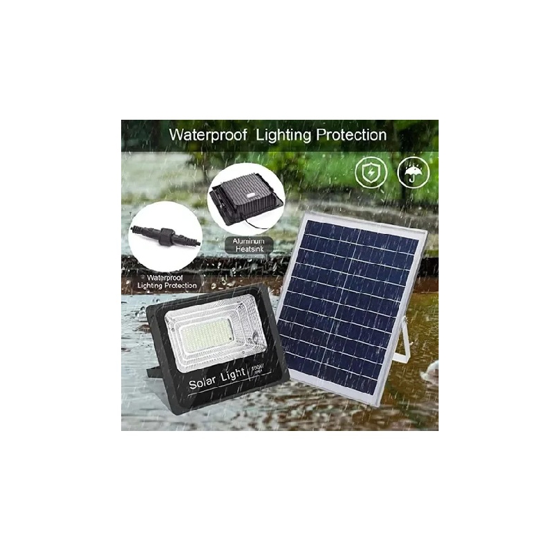 Foto 3 pulgar | Lámpara Solar De 100 W Y 120 Led Con Control Remoto Y Panel - Venta Internacional.