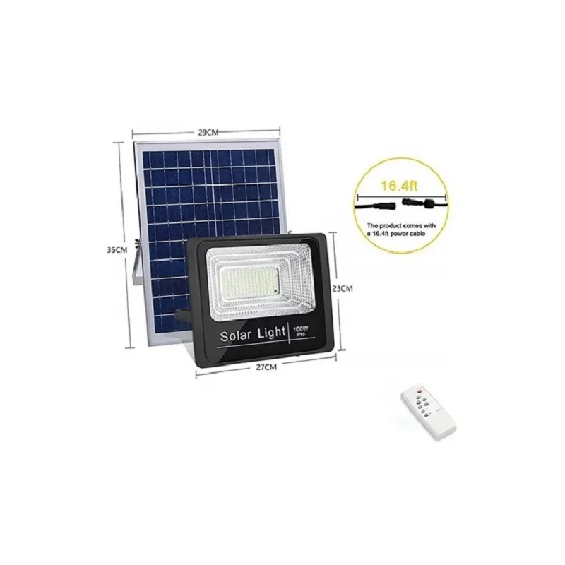 Foto 4 pulgar | Lámpara Solar De 100 W Y 120 Led Con Control Remoto Y Panel - Venta Internacional.