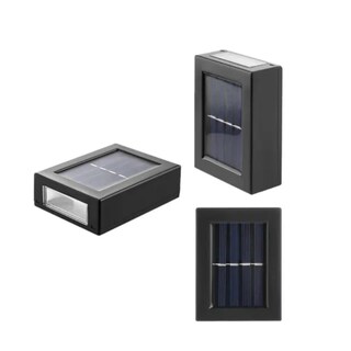 Foto 3 | Paquete De Pared Led Solar Para Exteriores Con 3 Unidades De Luz Cálida - Venta Internacional.