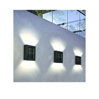 Foto 4 | Paquete De Pared Led Solar Para Exteriores Con 3 Unidades De Luz Cálida - Venta Internacional.