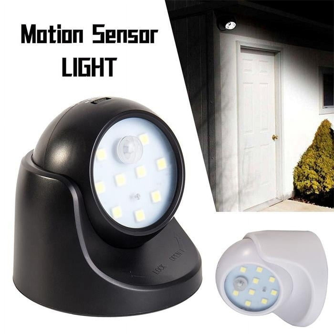 Foto 3 pulgar | Luz Nocturna Con Sensor De 360°, Led, Seguridad Exterior, Color Negro - Venta Internacional.