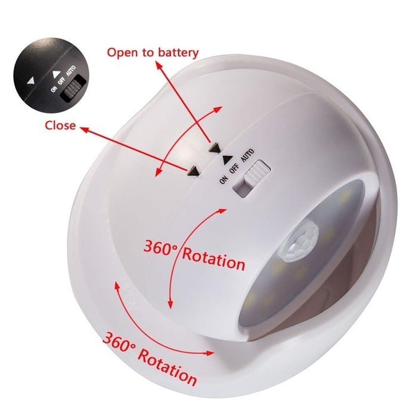 Foto 8 pulgar | Luz Nocturna Con Sensor De 360°, Led, Seguridad Exterior, Color Negro - Venta Internacional.