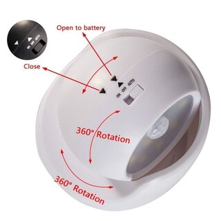 Foto 7 | Luz Nocturna Con Sensor De 360°, Led, Seguridad Exterior, Color Negro - Venta Internacional.