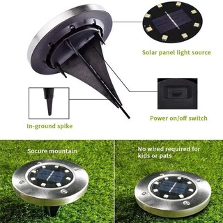 Foto 3 | Lámpara De Jardín Solar Stake X4 Para Exteriores Con Panel Solar - Venta Internacional.