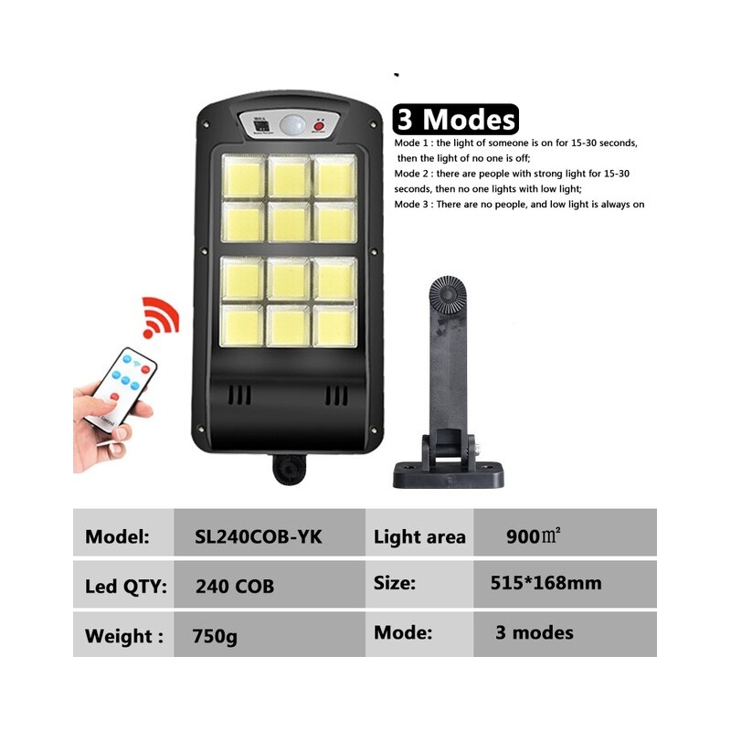 Foto 3 pulgar | Luz De Calle Led Solar Impermeable Al Aire Libre 240cob - Venta Internacional.