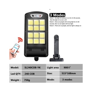 Foto 2 | Luz De Calle Led Solar Impermeable Al Aire Libre 240cob - Venta Internacional.