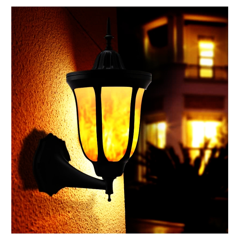 Foto 3 | Paquete De Luces Led Con Forma De Antorcha Solar Para Pared (2 Unidades) - Venta Internacional.