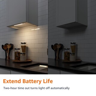 Foto 5 | Luces Led Adhesivas Amazon Basics, 65 Lúmenes, 2 Unidades, Color Blanco - Venta Internacional.