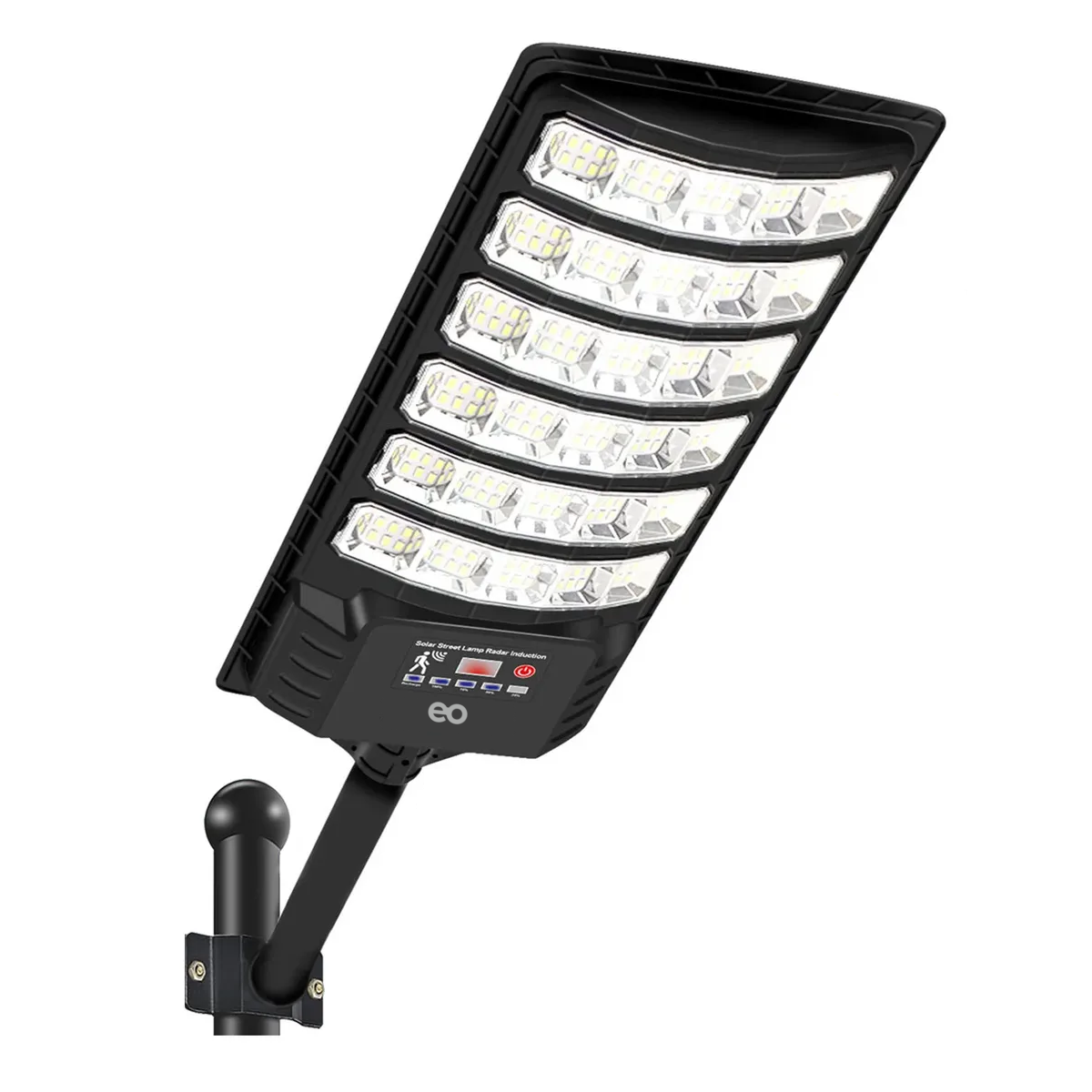 Lámpara Solar Exterior Led Sensor Estructura Eo Safe Imports Esi-18846 Negro