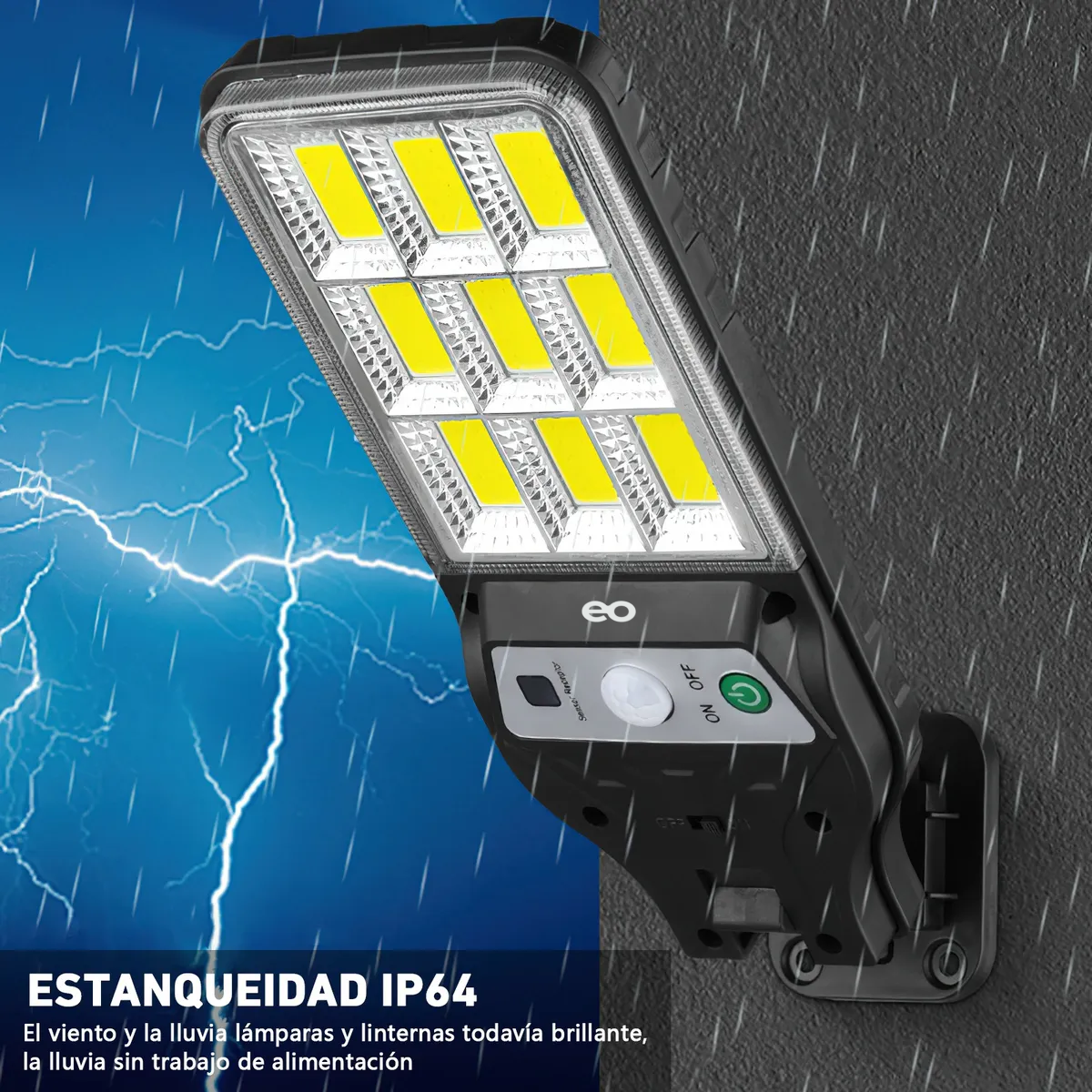 Foto 4 pulgar | Kit 6 Pcs Lámpara Solar De Pared 3 Modos Solar Eo Safe Imports Esi-19121 Negro