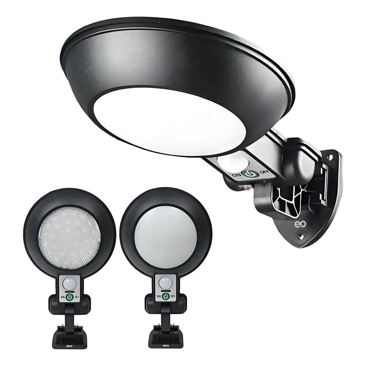 Foto 2 | Lámpara Solar Para Exteriores Contra Agua Sensor Movimiento Eo Safe Imports Esi-19229 Negro
