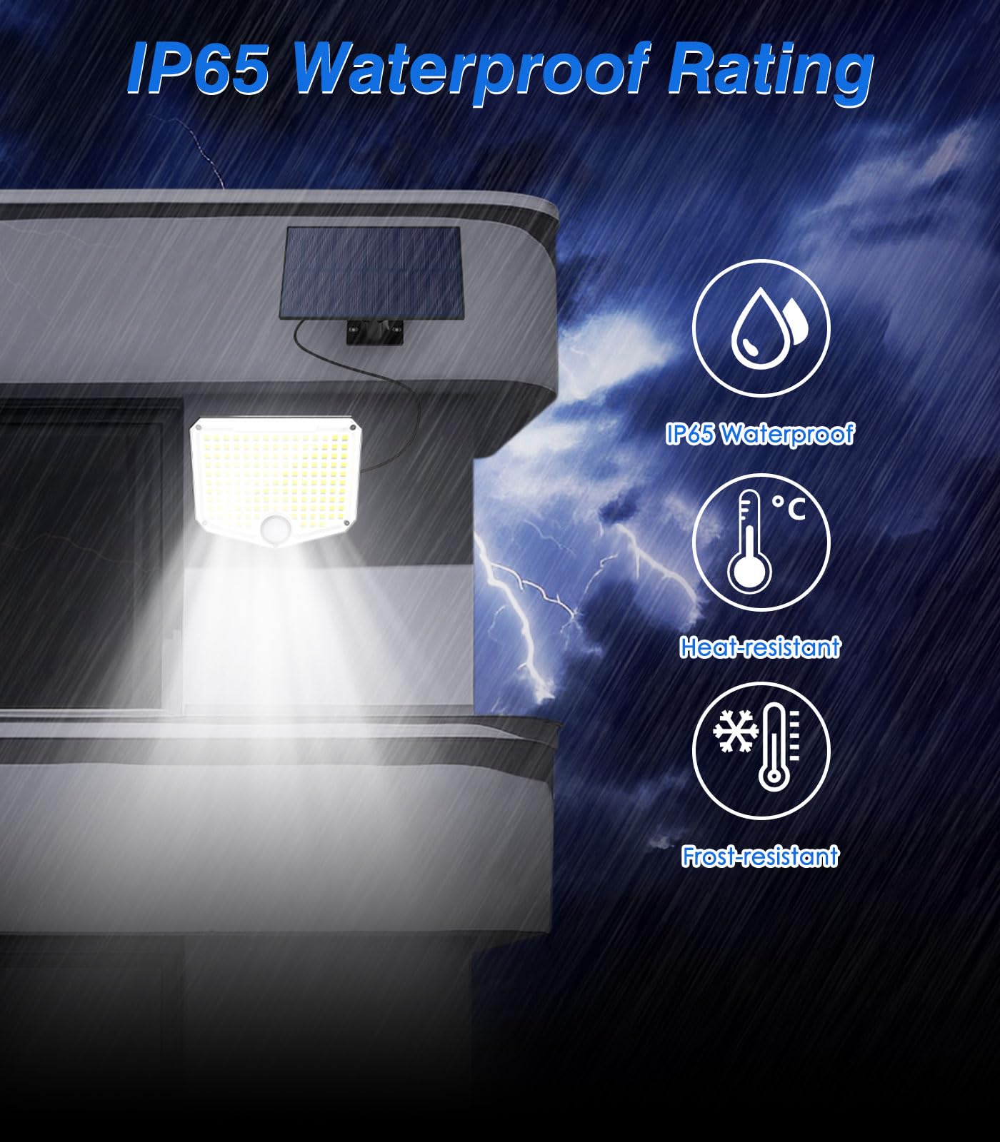 Foto 7 pulgar | Foco Solar Moko 3000lm Con Sensor De Movimiento, Paquete De 2 - Venta Internacional.