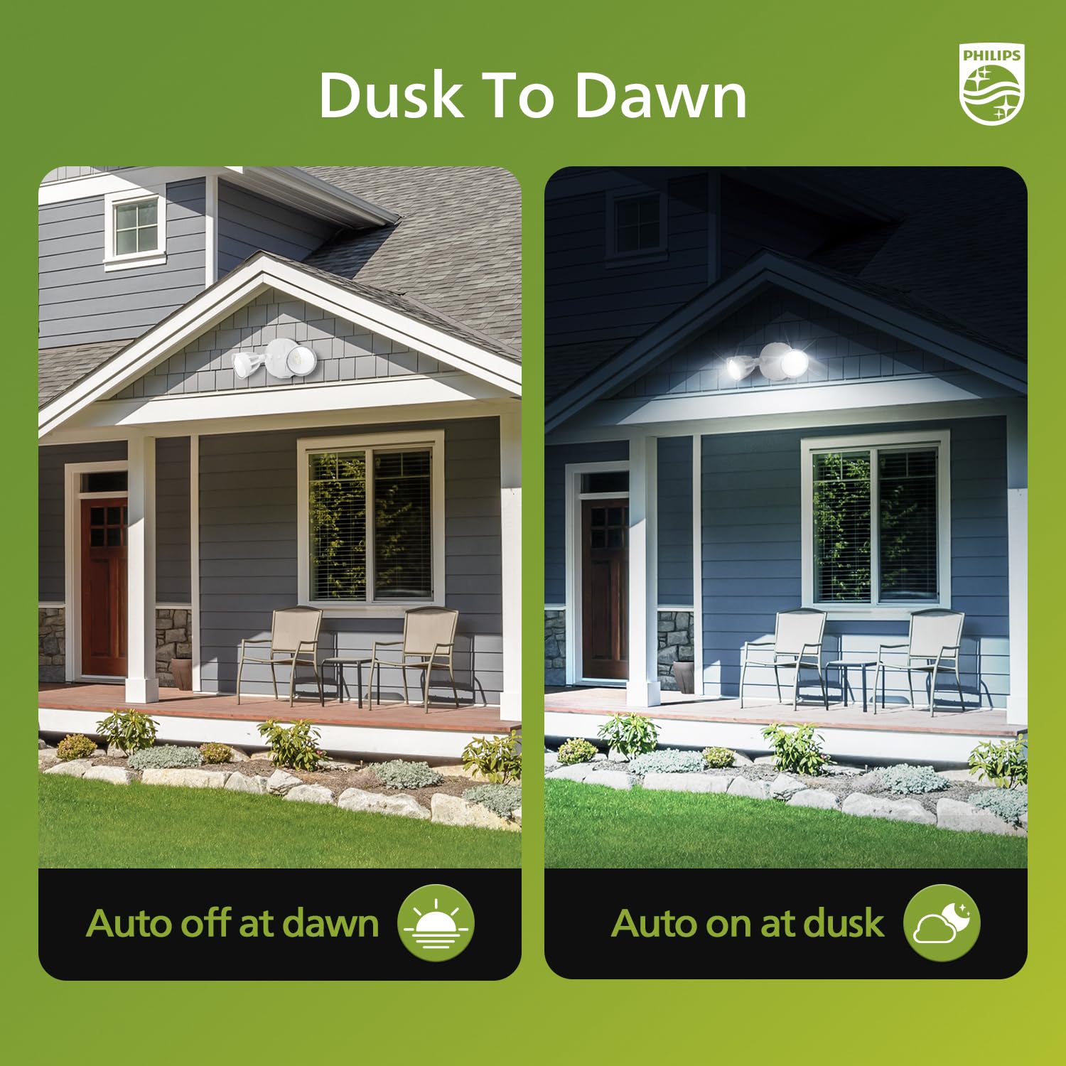 Foto 3 | Focos Led De Seguridad Philips Dusk To Dawn, 44 W, 3500 Lúmenes - Venta Internacional.