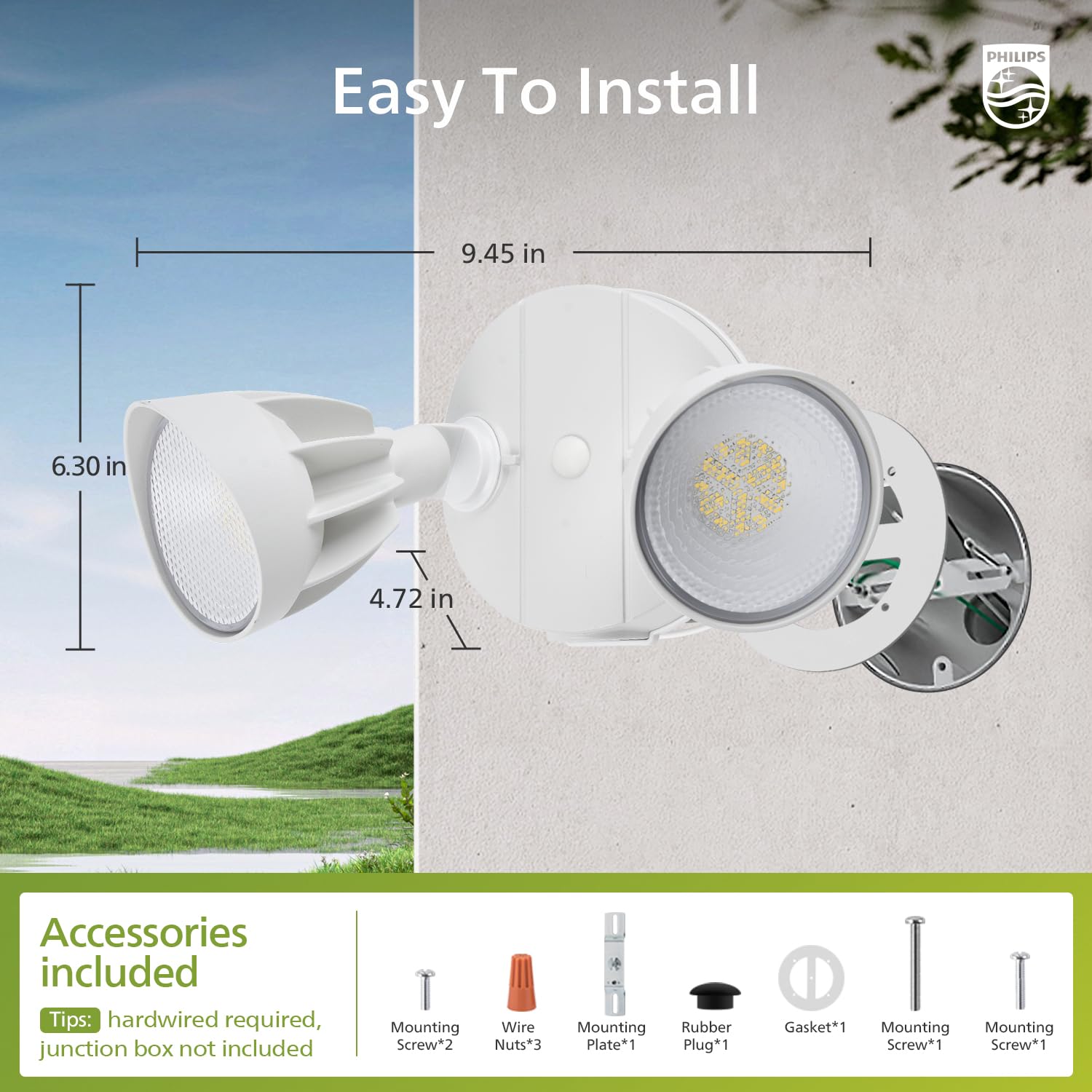 Foto 5 pulgar | Focos Led De Seguridad Philips Dusk To Dawn, 44 W, 3500 Lúmenes - Venta Internacional.