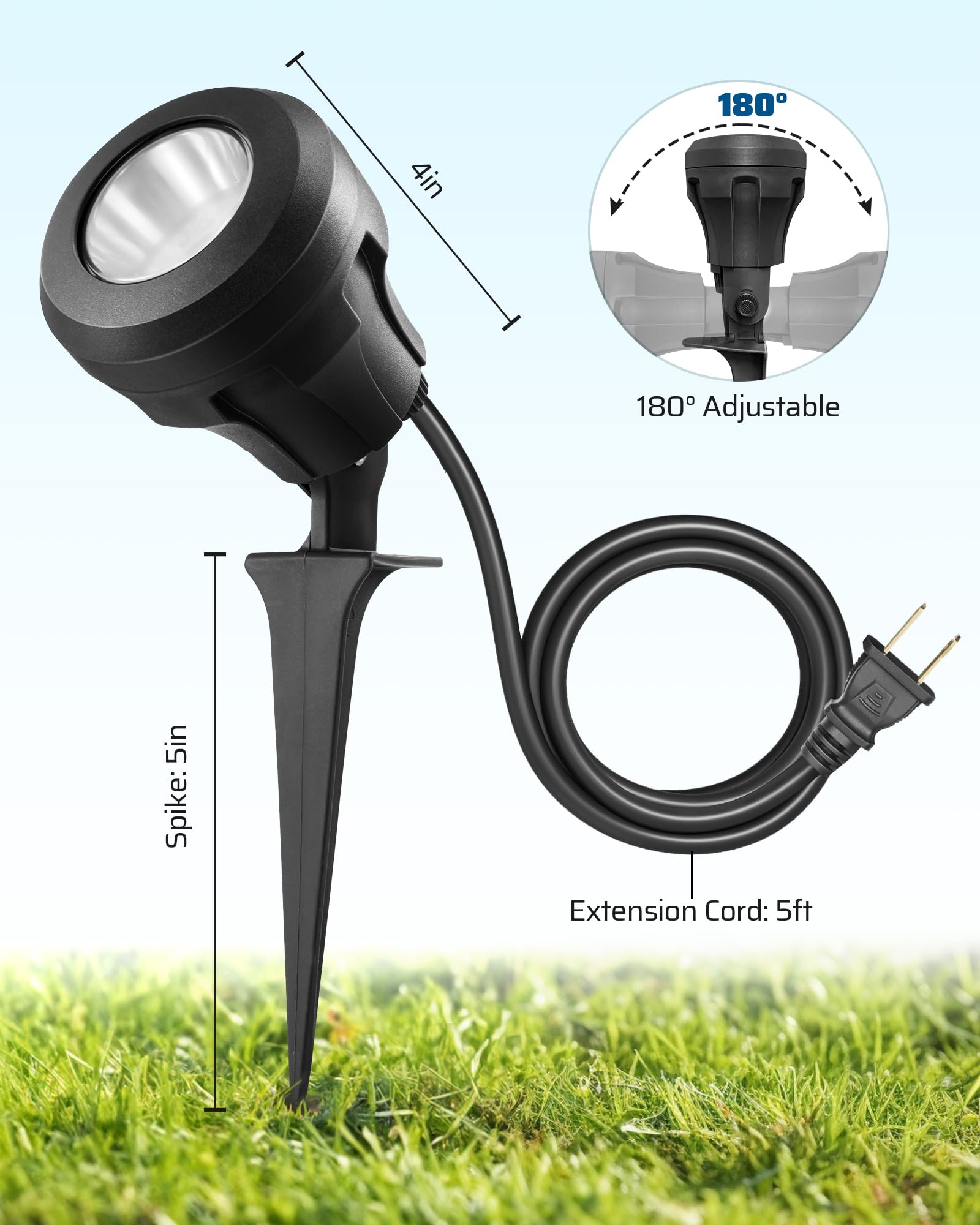 Foto 8 pulgar | Foco Exterior Dewenwils Led De 120 V, 4,8 W, 5000 K, Con 3 Lentes - Venta Internacional.