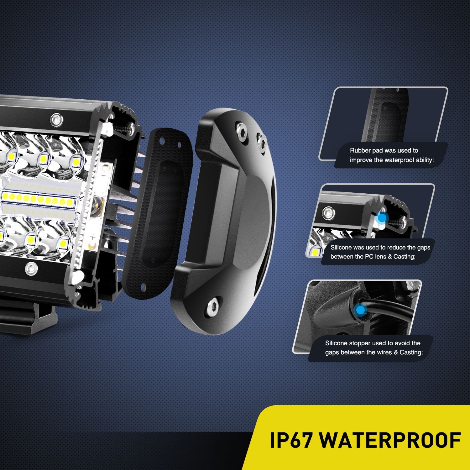 Foto 6 | Pods De Luz Led Nilight Flood Spot Combo X2 De 4 Pulgadas Y 60 W - Venta Internacional.