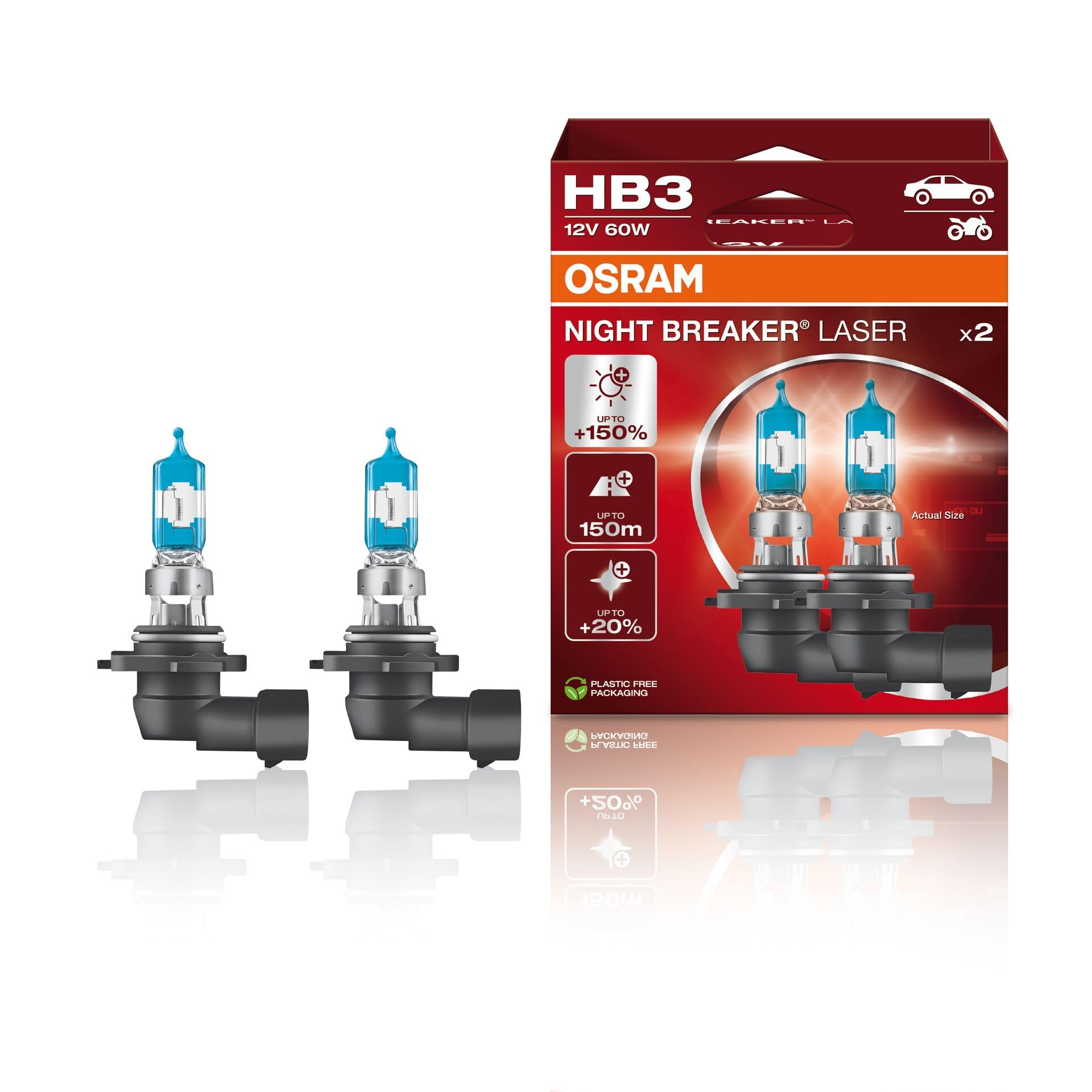 Foto 2 pulgar | Faro Halógeno Osram Night Breaker Laser Hb3/9005 12v - Venta Internacional.