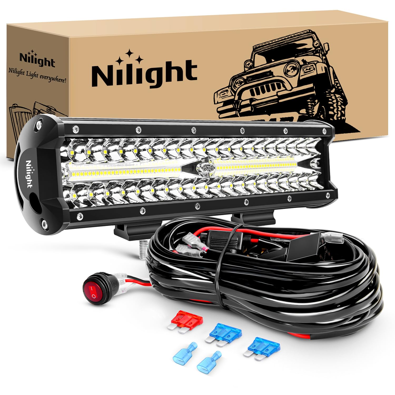Foto 2 pulgar | Luces Todoterreno Nilight Zh411-a De 12 Pulgadas Y 300 W Para Camiones - Venta Internacional.