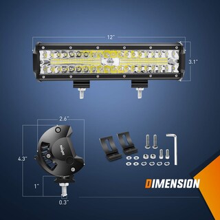 Foto 2 | Luces Todoterreno Nilight Zh411-a De 12 Pulgadas Y 300 W Para Camiones - Venta Internacional.