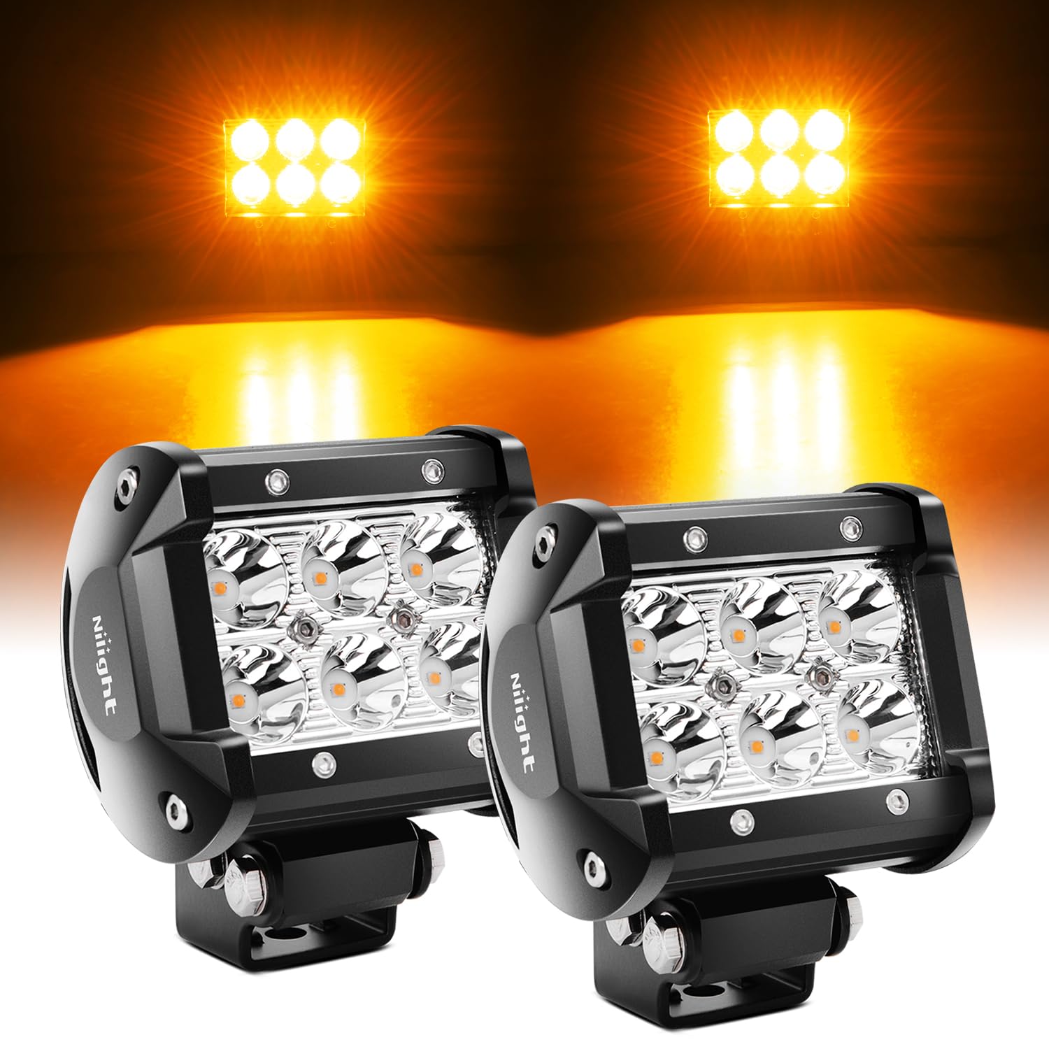 Foto 2 pulgar | Cápsulas De Luz Led Nilight, Haz Puntual Ámbar De 4 Pulgadas, 18 W, 2 Unidades - Venta Internacional.