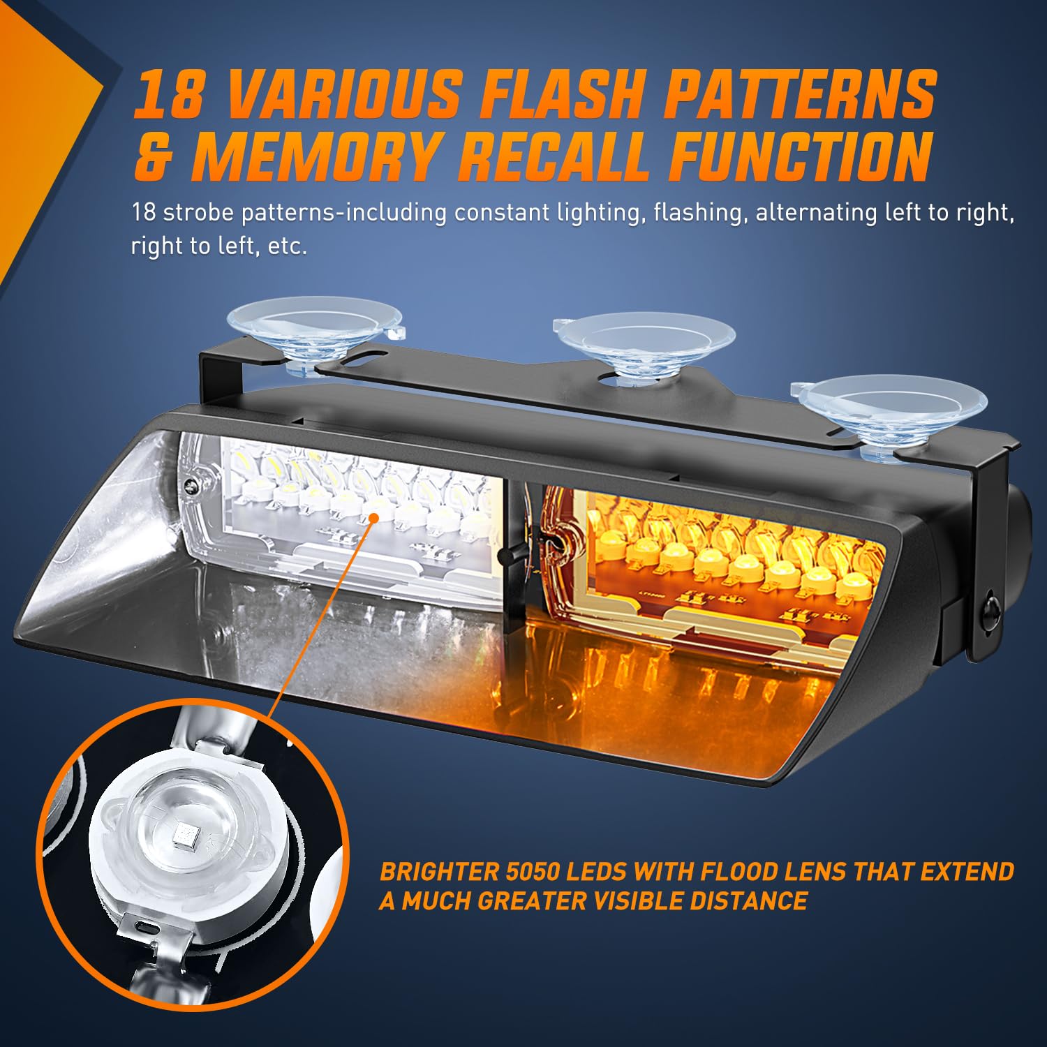 Foto 3 pulgar | Luces Estroboscópicas De Emergencia, Parabrisas Nilight Para Vehículos Y Camiones - Venta Internacional.