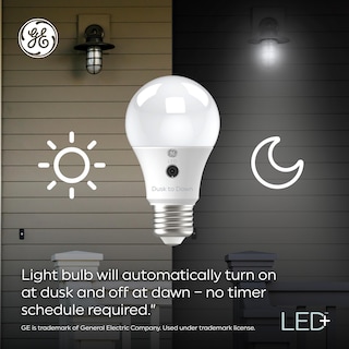 Foto 4 | Bombillas Led Ge Led+ A19 Del Anochecer Al Amanecer (paquete De 2) - Venta Internacional.