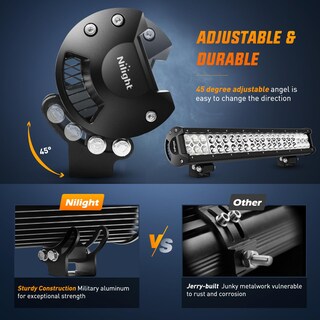Foto 7 | Barra De Luces Nilight 60004c-a Led Spot Flood Combo De 108 W, 17 Pulgadas - Venta Internacional.