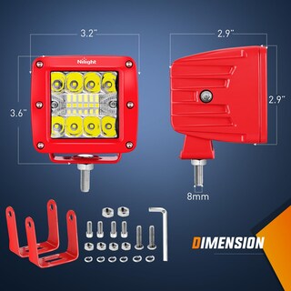 Foto 2 | Cápsulas De Luz Led Nilight, 42 W, 3 Pulgadas, Triple Fila, Spot Flood - Venta Internacional.