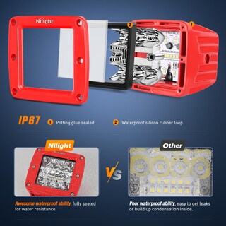 Foto 4 | Cápsulas De Luz Led Nilight, 42 W, 3 Pulgadas, Triple Fila, Spot Flood - Venta Internacional.