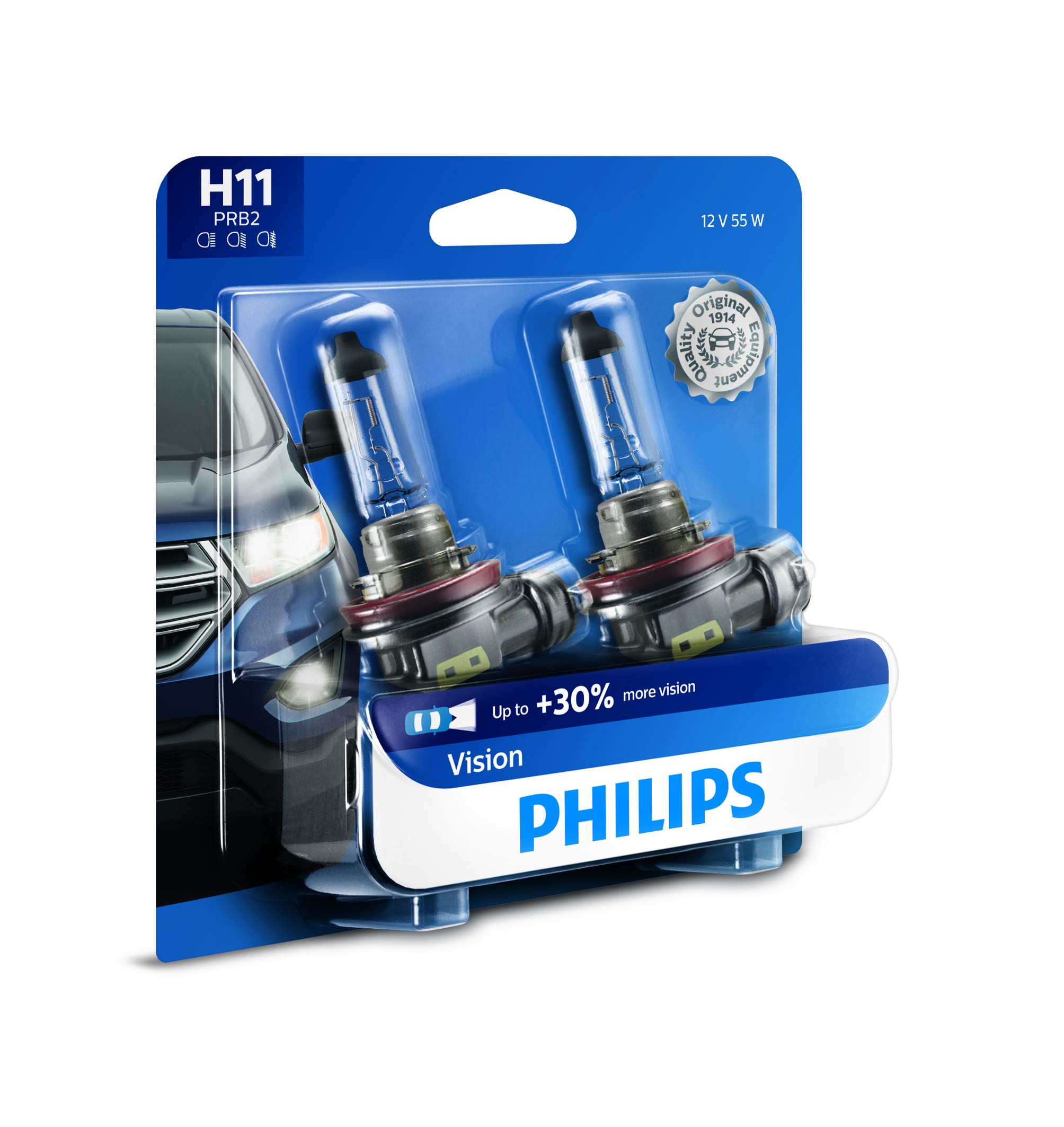 Foto 2 pulgar | Paquete De 2 Bombillas Para Faros Delanteros Philips Automotive Lighting H11 Vision - Venta Internacional.