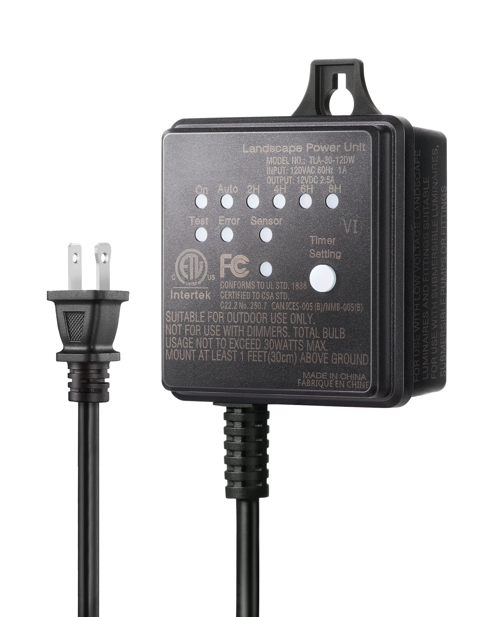 Foto 2 pulgar | Transformador Dewenwils 30w De Bajo Voltaje Para Exteriores Con Temporizador Y Sensor - Venta Internacional.