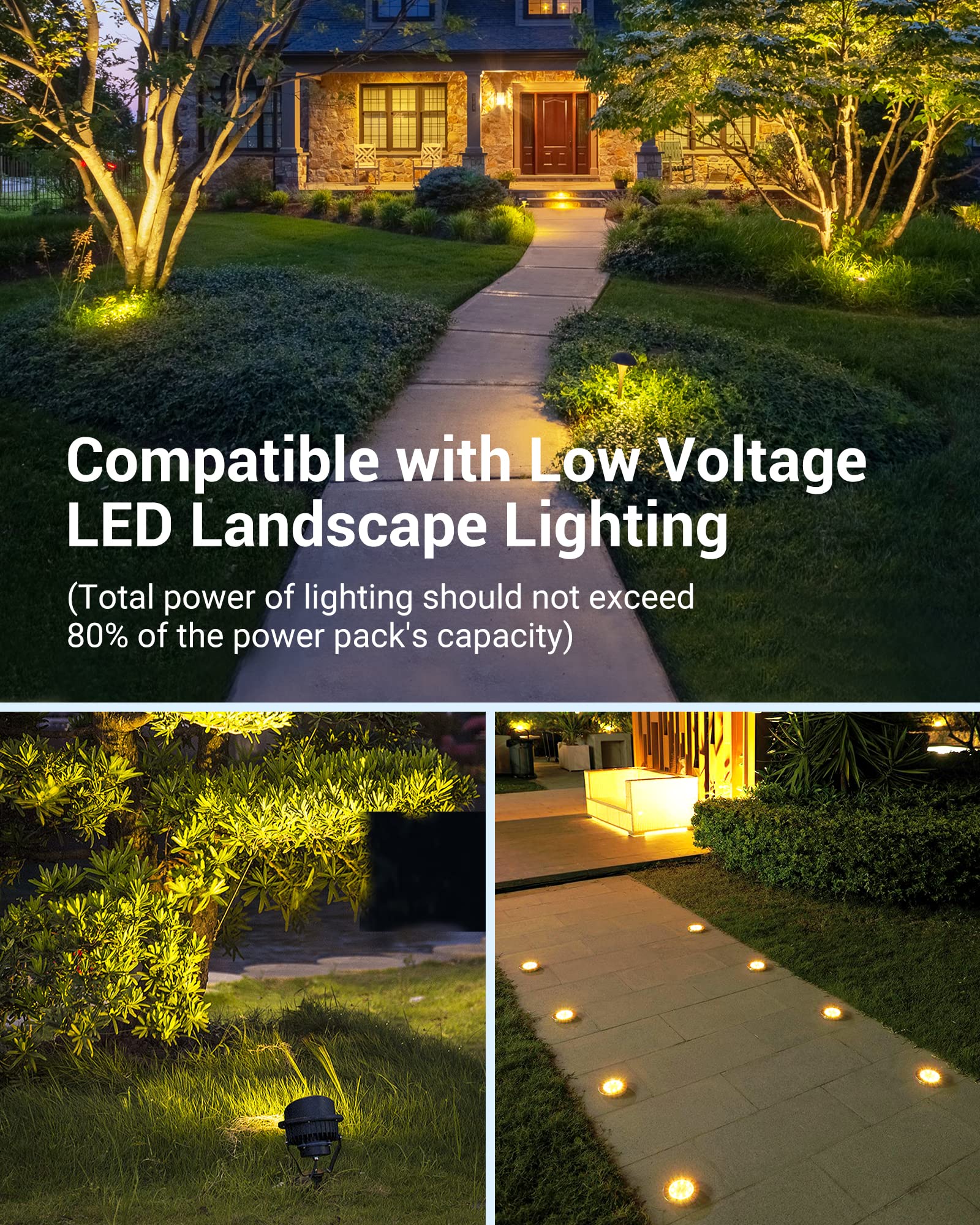 Foto 7 | Transformador Dewenwils 30w De Bajo Voltaje Para Exteriores Con Temporizador Y Sensor - Venta Internacional.