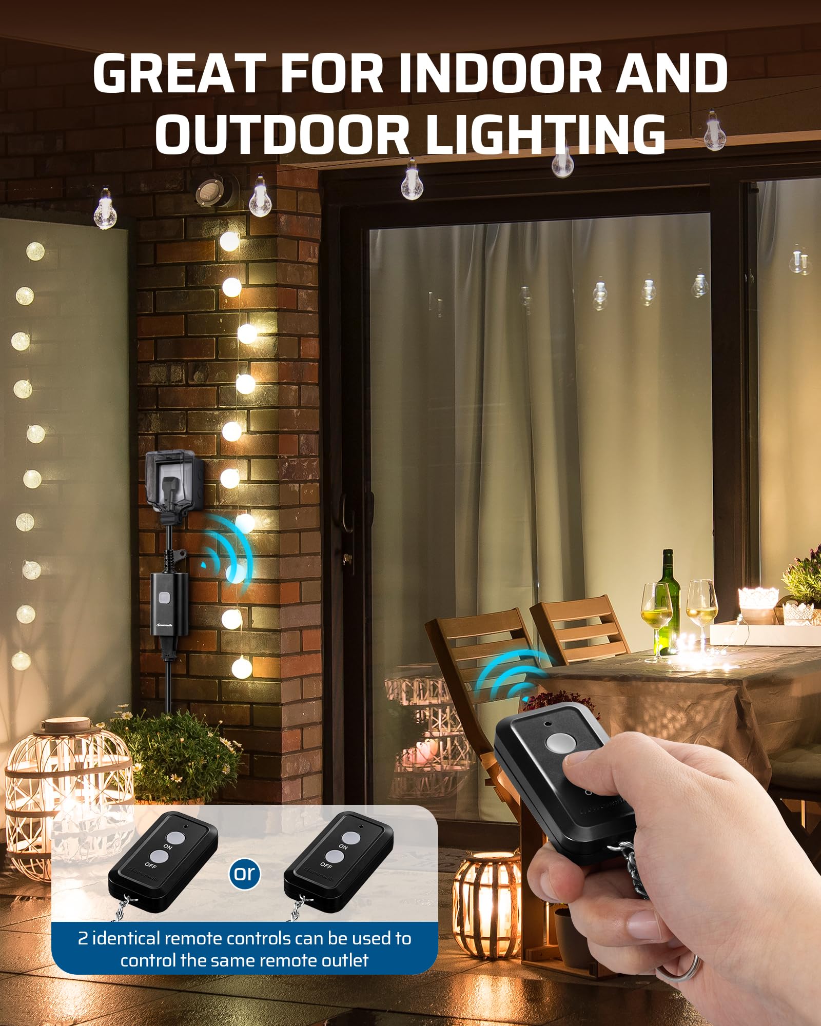 Foto 5 | Salida De Control Remoto Para Exteriores Dewenwils De 15 A, Rango De 100 Pies - Venta Internacional.